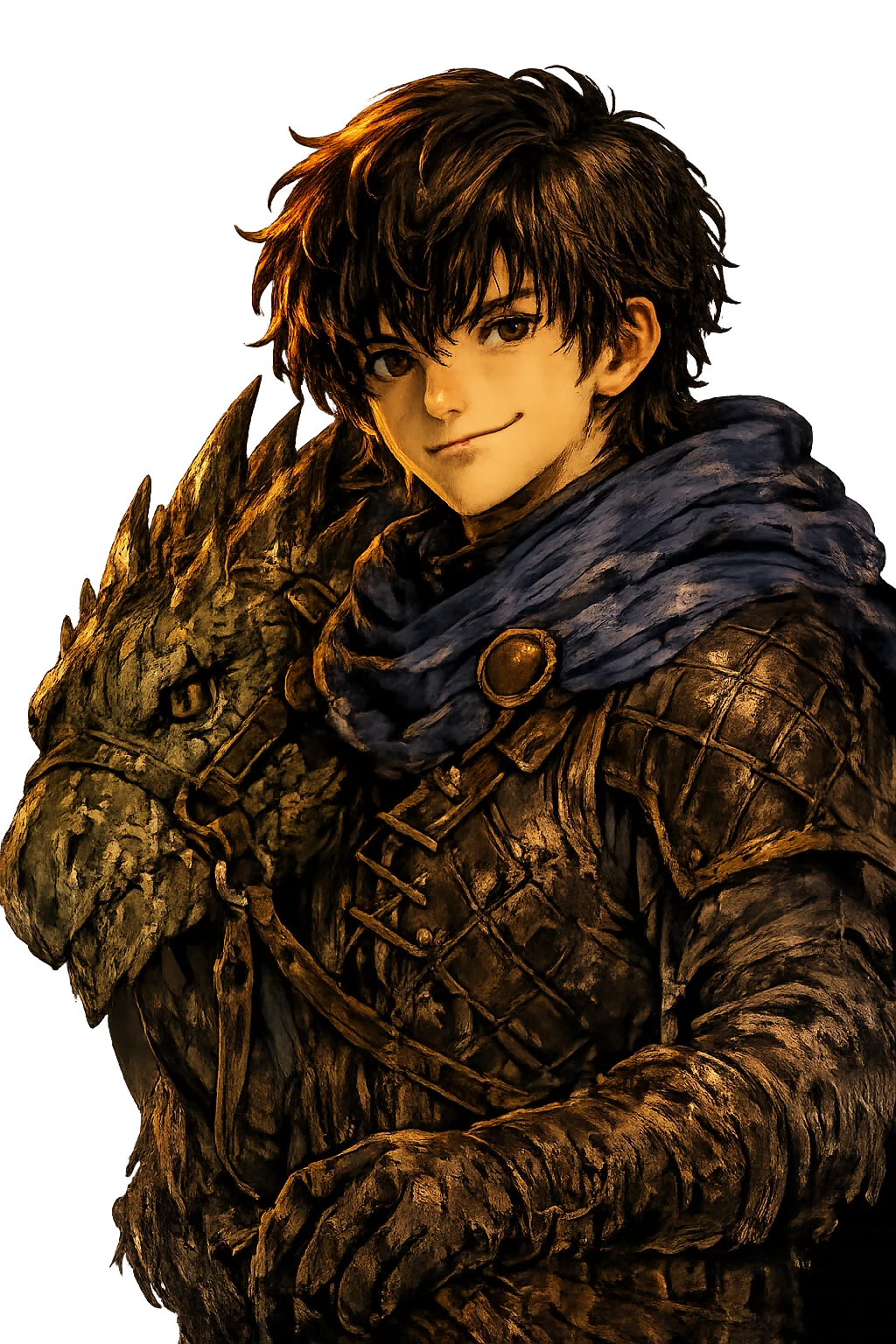 Leo smirking